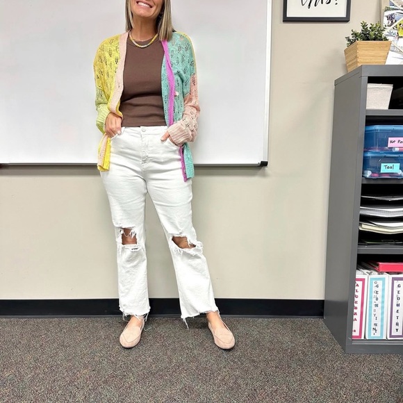 BiBi Colorblock Cardigan Sweater - Picture 3 of 4